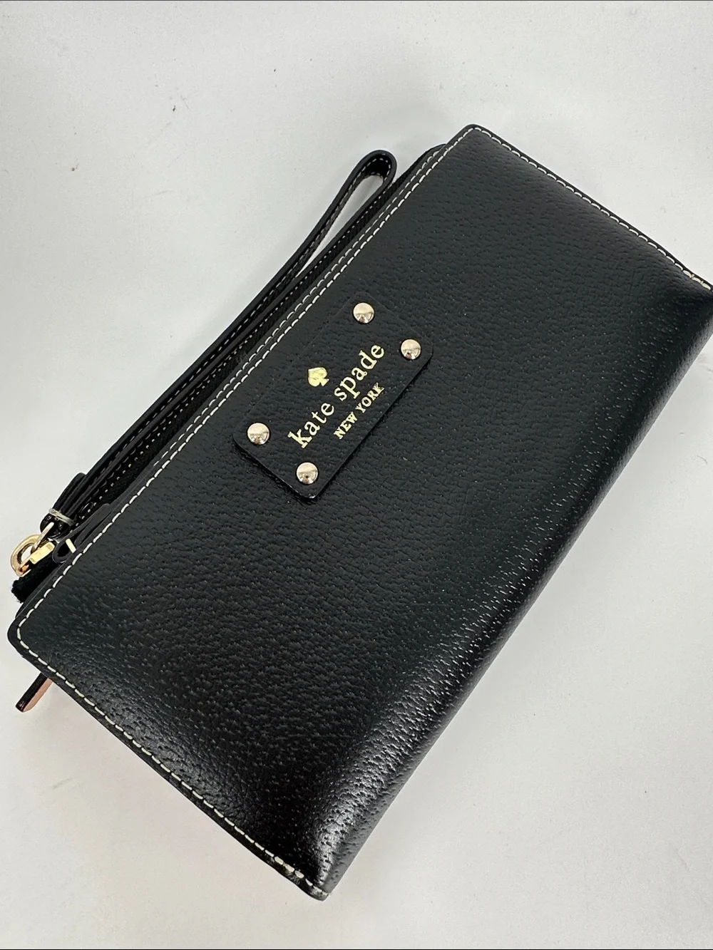 Black Kate Spade Leather Wallet/ Wristlet